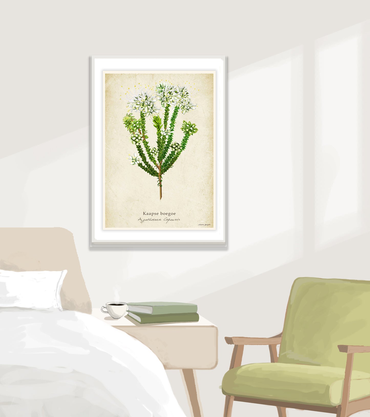 Kaapse Boegoe on a Vintage Background