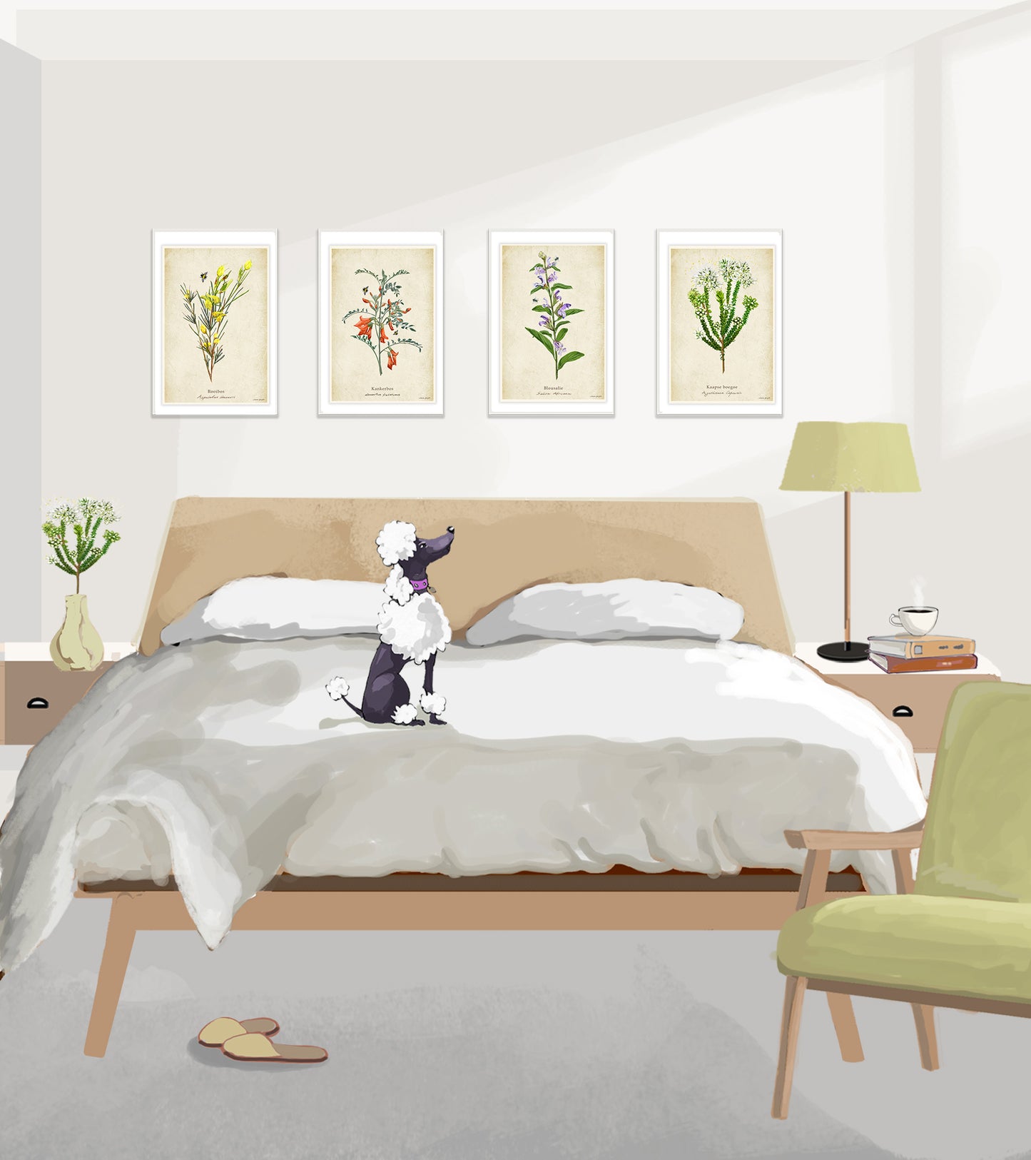 Rooibos on a Vintage Background