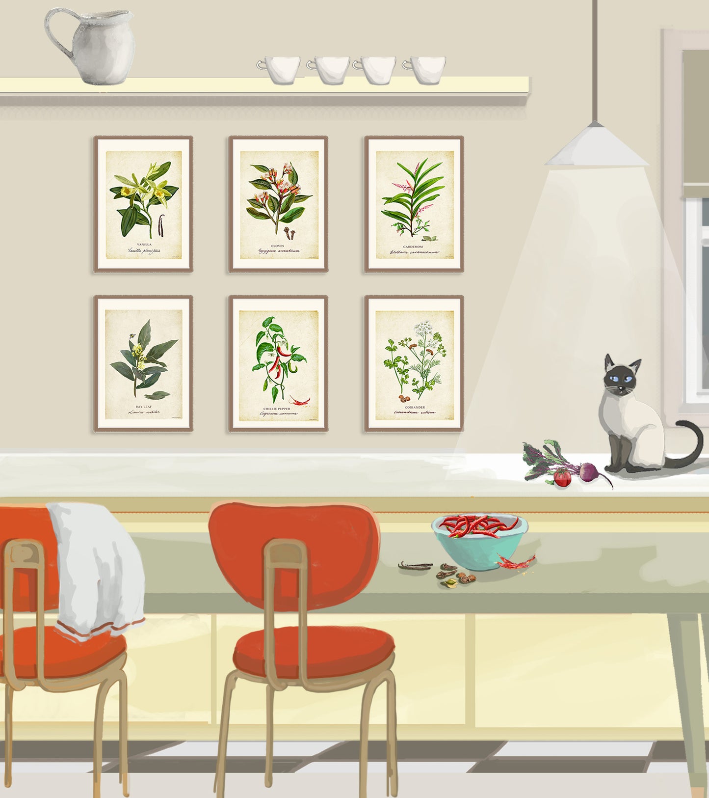 Bay Leaf on a Vintage Background